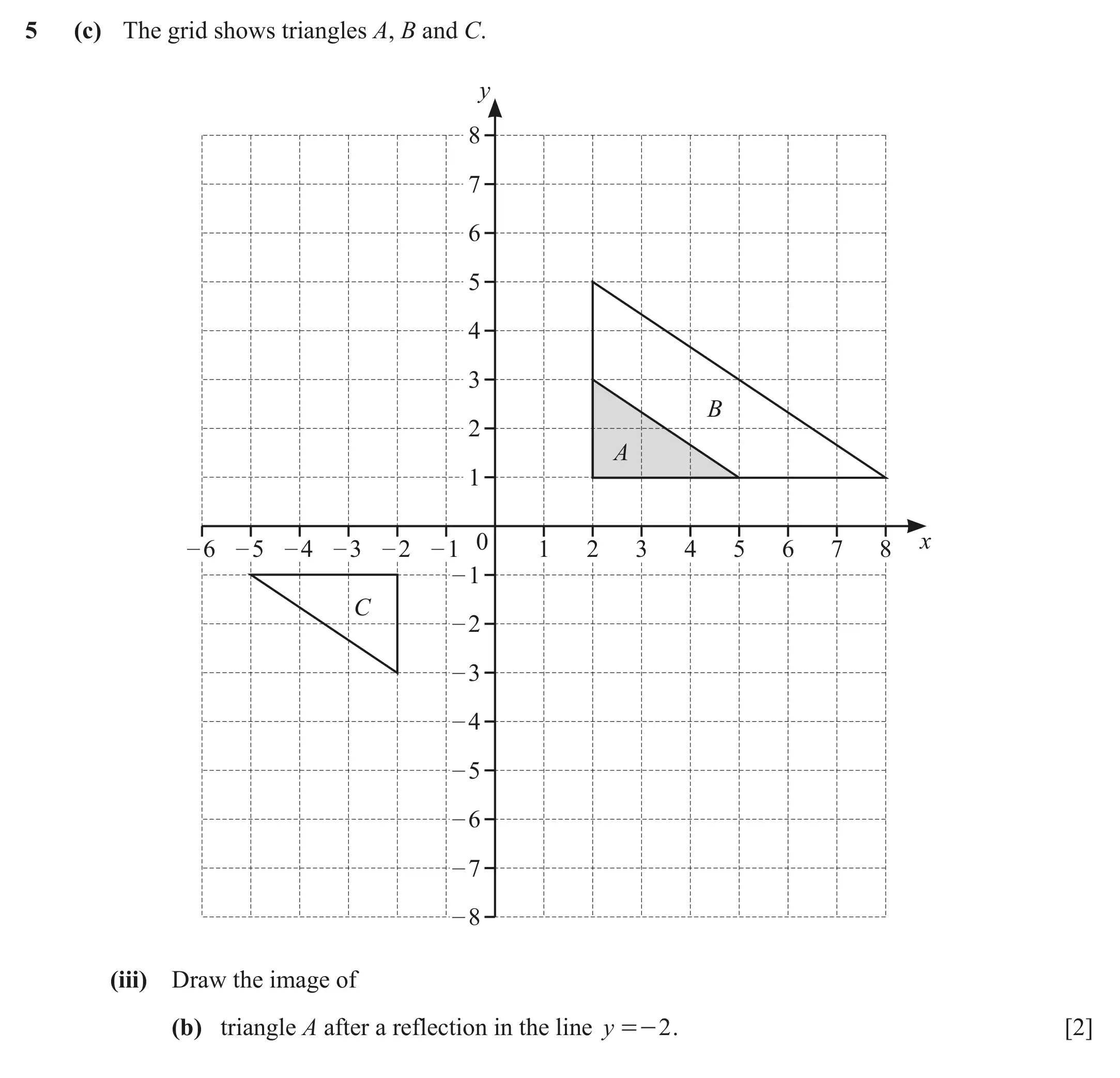 Question 5(c)(iii)(b) - Cambridge IGCSE Maths Past Papers - Core Calculator June 2022 - Paper 31