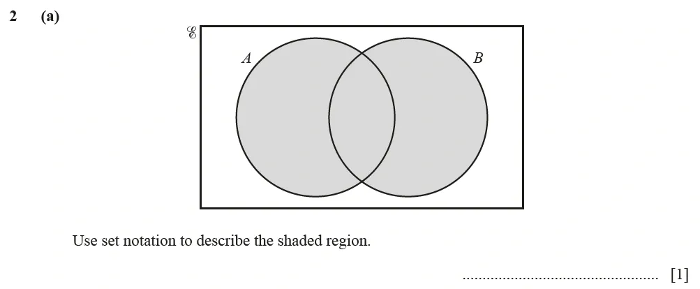 Question 02(a) - Cambridge IGCSE Maths Past Papers - Core Calculator June 2022 - Paper 33