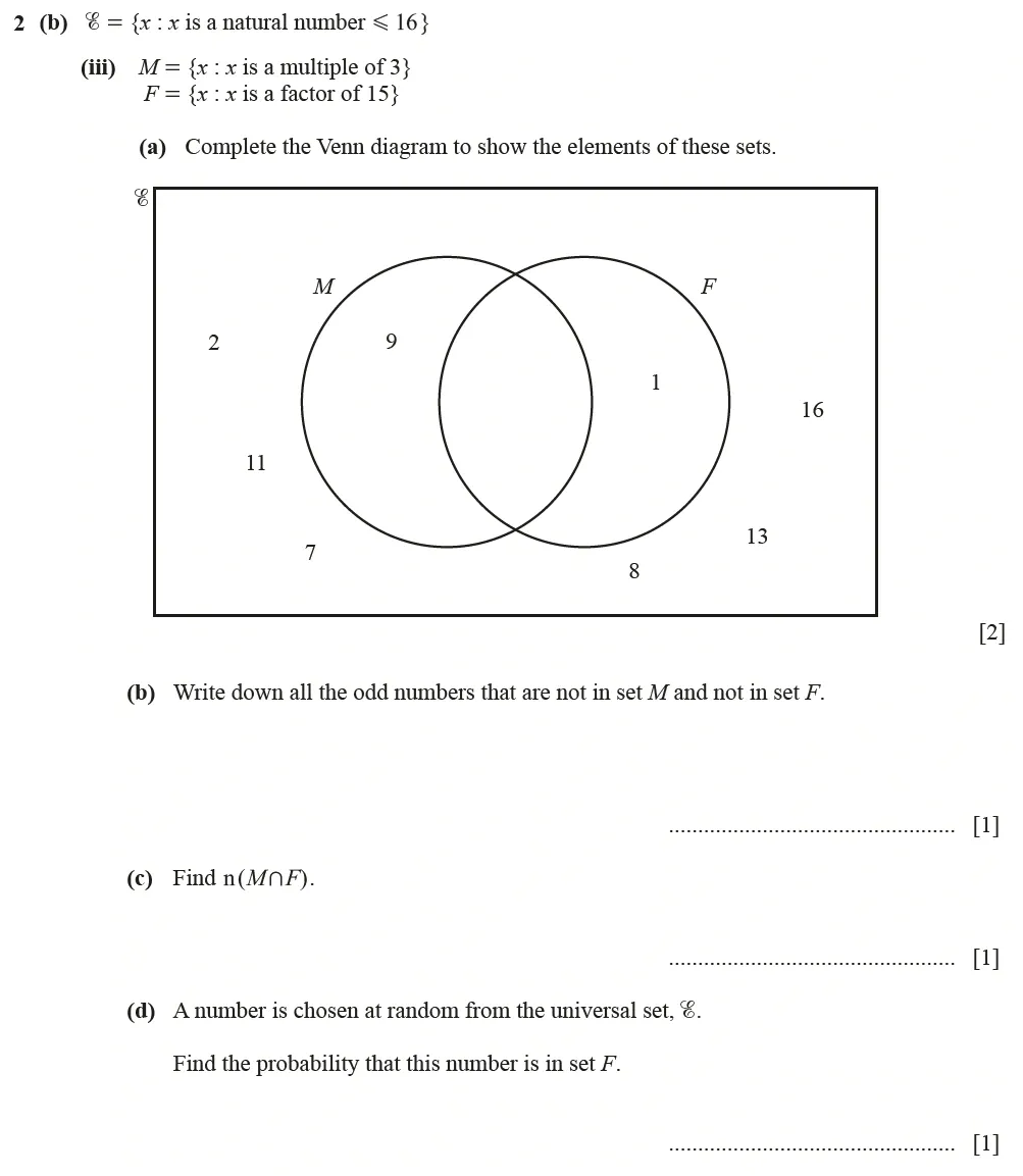 Question 02(b)(iii) - Cambridge IGCSE Maths Past Papers - Core Calculator June 2022 - Paper 33