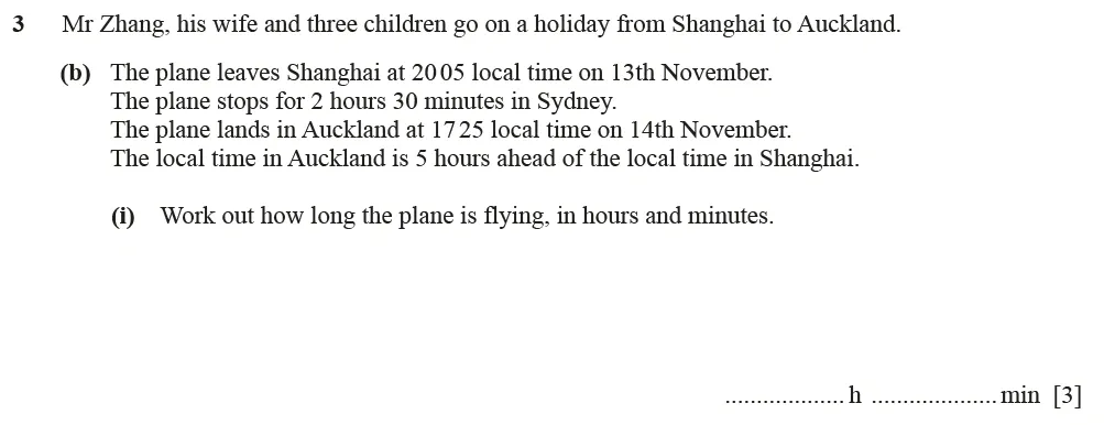 Question 03(b)(i) - Cambridge IGCSE Maths Past Papers - Core Calculator June 2022 - Paper 33