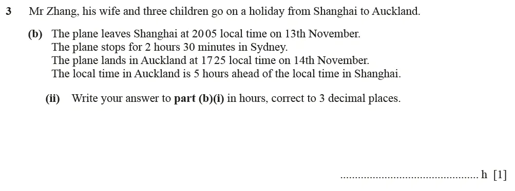 Question 03(b)(ii) - Cambridge IGCSE Maths Past Papers - Core Calculator June 2022 - Paper 33