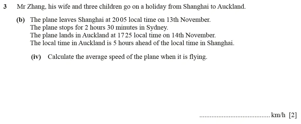 Question 03(b)(iv) - Cambridge IGCSE Maths Past Papers - Core Calculator June 2022 - Paper 33
