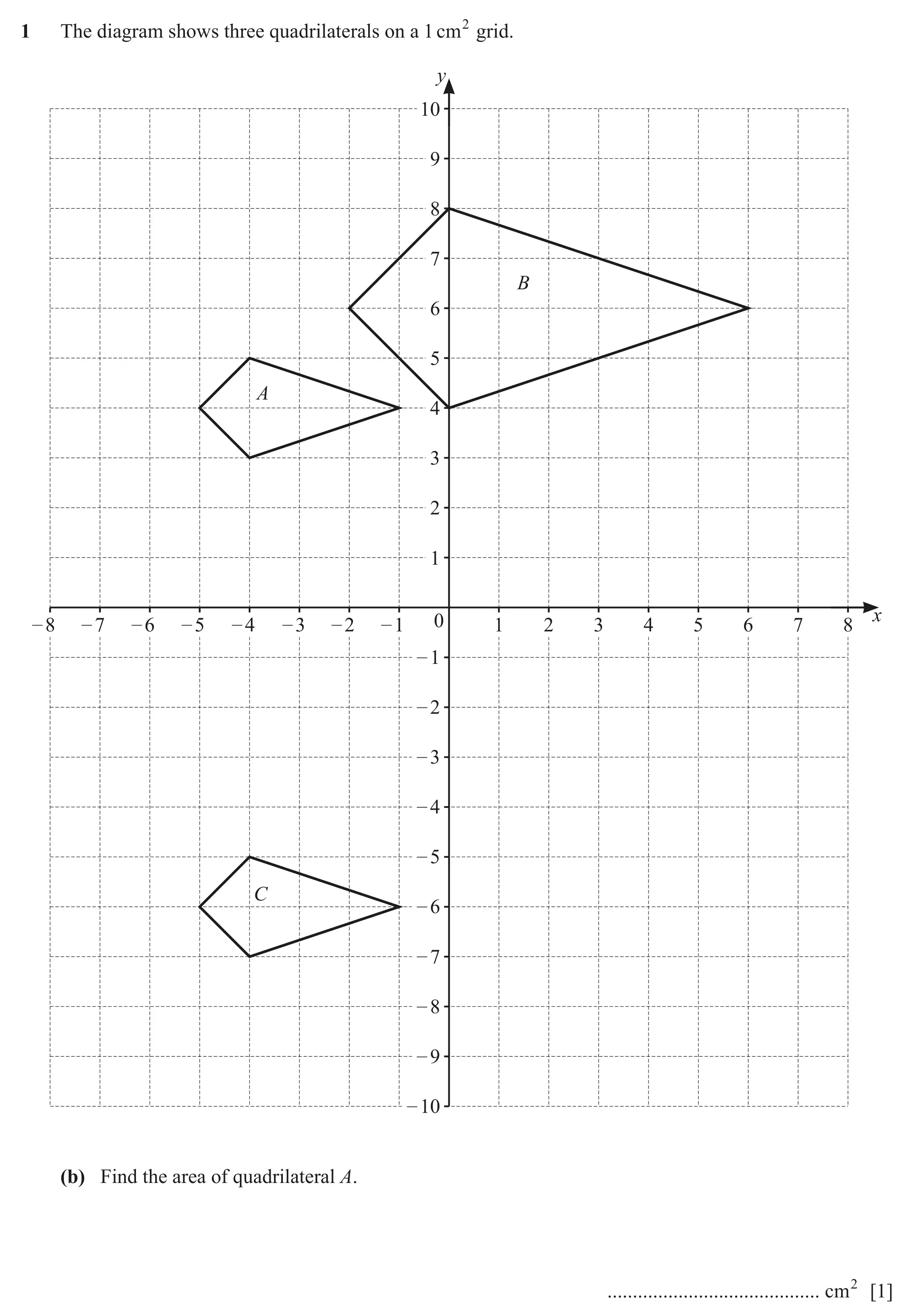 Question 1(b) - Cambridge IGCSE Maths Past Papers - Core Calculator June 2022 - Paper 33