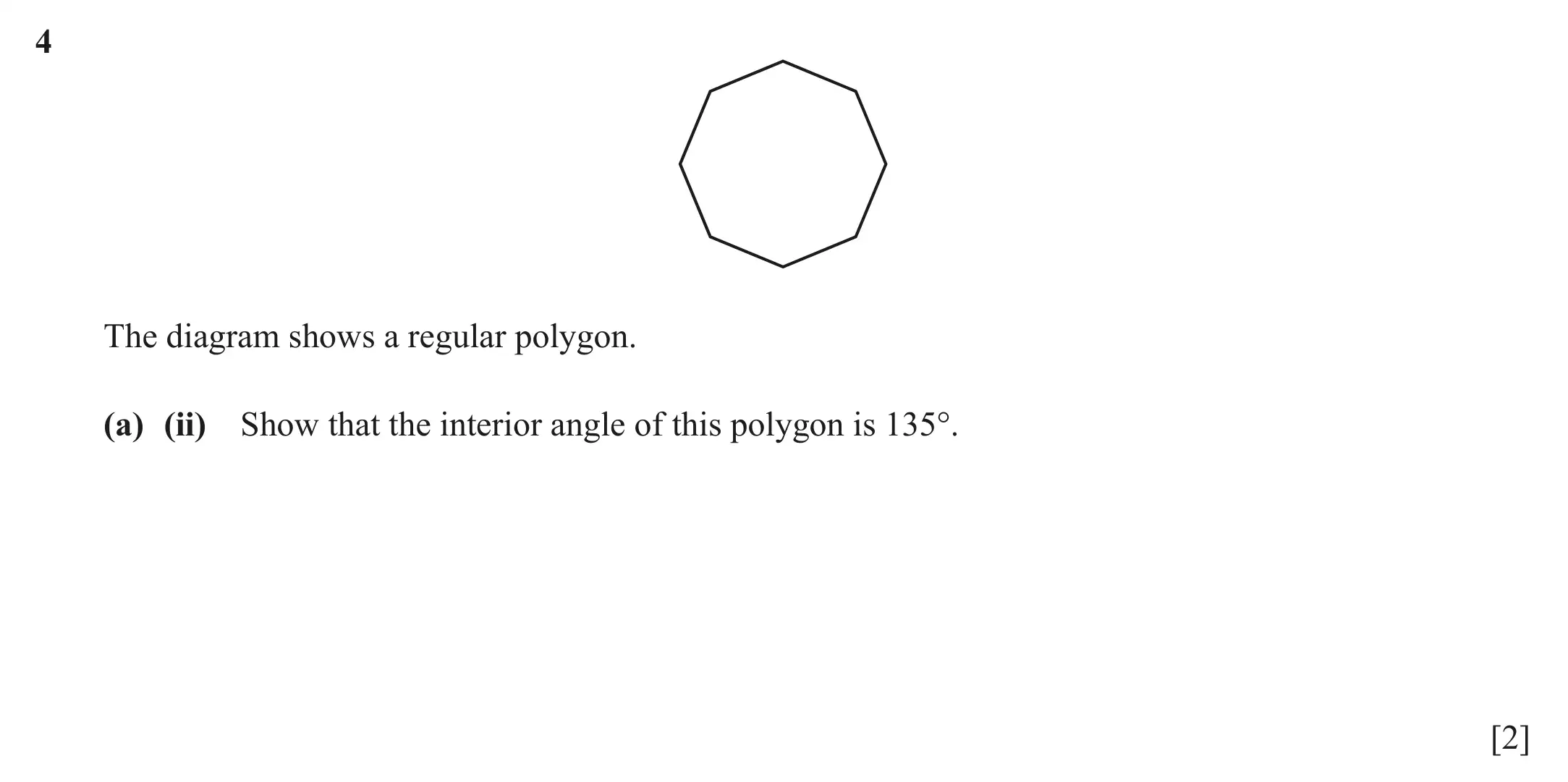 Question 4(a)(ii) - Cambridge IGCSE Maths Past Papers - Core Calculator June 2022 - Paper 33