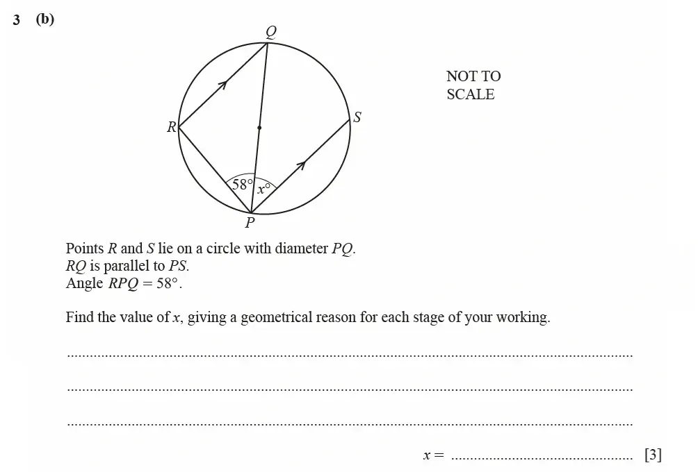 Question 03(b) - Cambridge IGCSE Maths Past Papers - Extended Calculator March 2021 - Paper 4