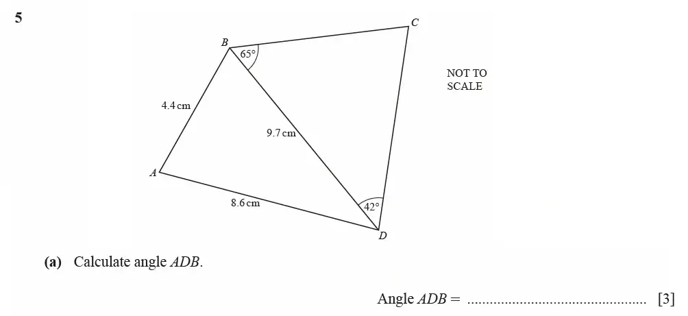 Question 05(a) - Cambridge IGCSE Maths Past Papers - Extended Calculator March 2021 - Paper 4