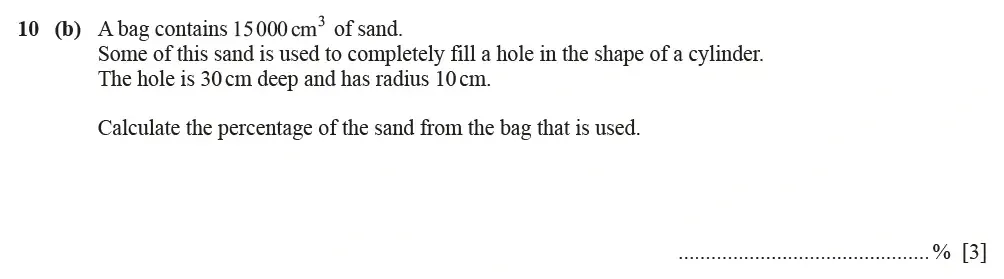 Question 10(b) - Cambridge IGCSE Maths Past Papers - Extended Calculator March 2021 - Paper 4