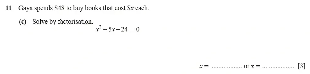 Question 11(c) - Cambridge IGCSE Maths Past Papers - Extended Calculator March 2021 - Paper 4