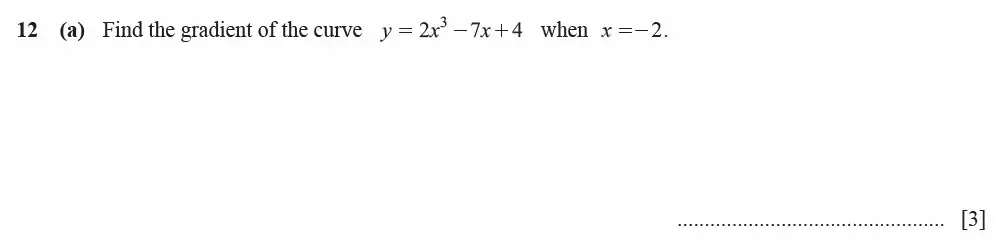 Question 12(a) - Cambridge IGCSE Maths Past Papers - Extended Calculator March 2021 - Paper 4