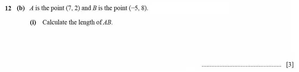 Question 12(b)(i) - Cambridge IGCSE Maths Past Papers - Extended Calculator March 2021 - Paper 4