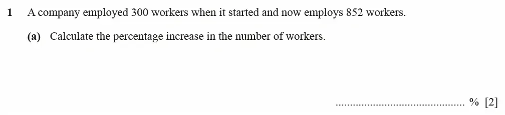 Question 01(a) - Cambridge IGCSE Maths Past Papers - Extended Calculator March 2022 - Paper 4