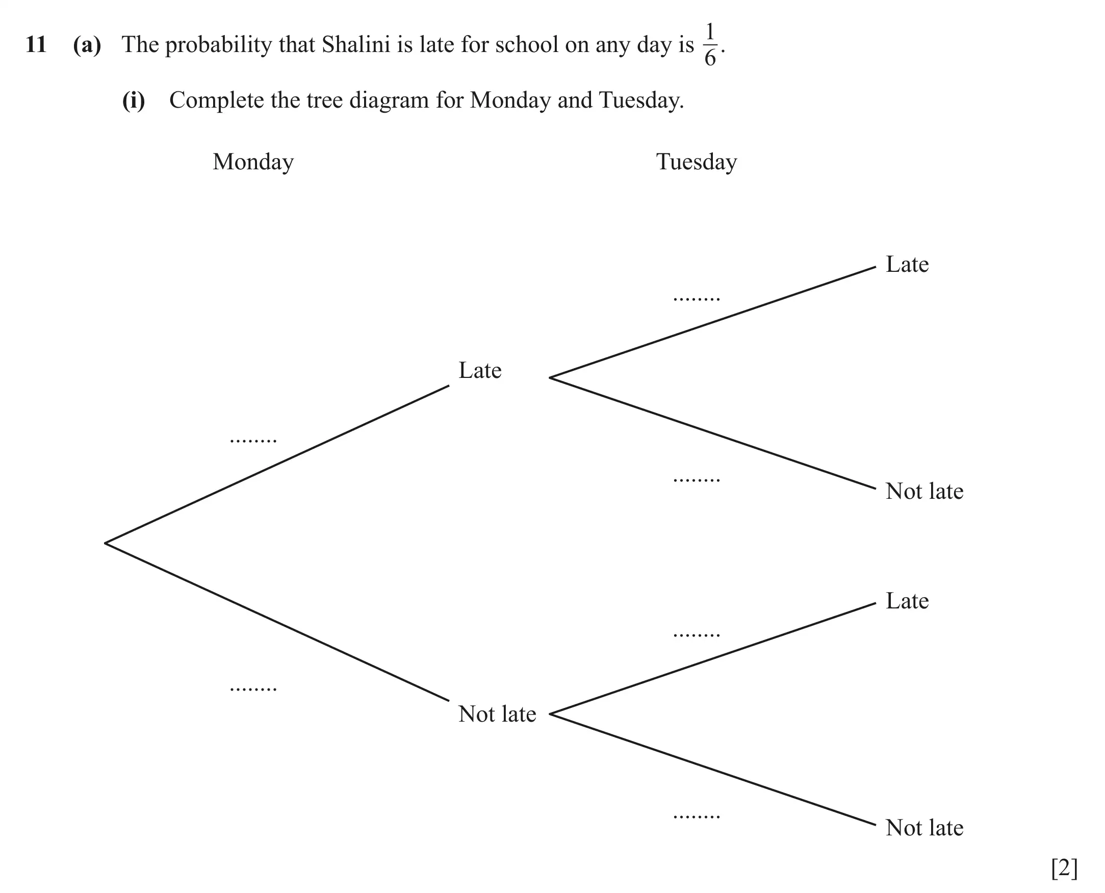 Question 11(a)(i) - Cambridge IGCSE Maths Past Papers - Extended Calculator March 2022 - Paper 4