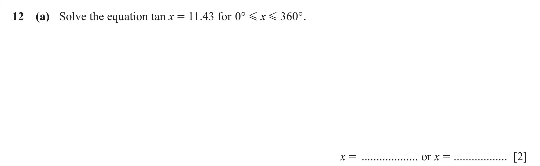 Question 12(a) - Cambridge IGCSE Maths Past Papers - Extended Calculator March 2022 - Paper 4