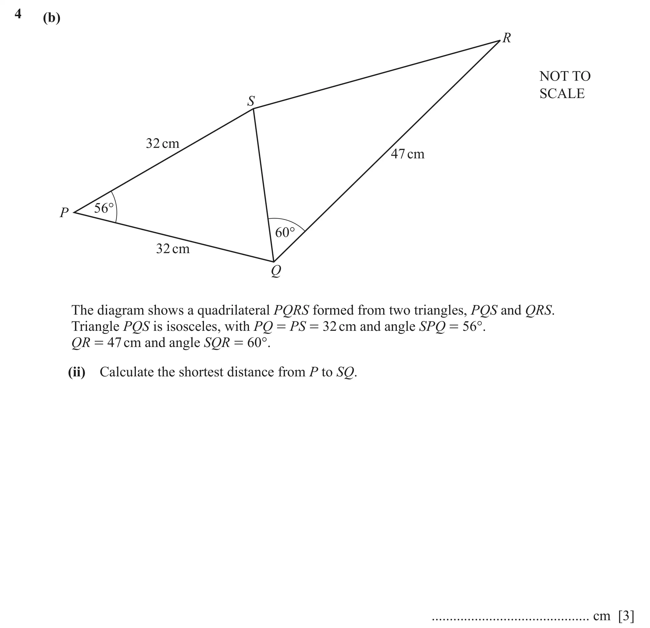 Question 4(b)(ii) - Cambridge IGCSE Maths Past Papers - Extended Calculator March 2022 - Paper 4