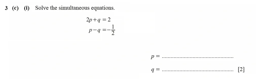 Question 03(c)(i) - Cambridge IGCSE Maths Past Papers - Extended Calculator June 2022 - Paper 41