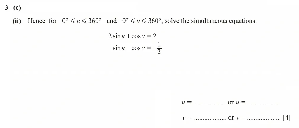 Question 03(c)(ii) - Cambridge IGCSE Maths Past Papers - Extended Calculator June 2022 - Paper 41