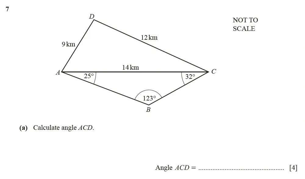 Question 07(a) - Cambridge IGCSE Maths Past Papers - Extended Calculator June 2022 - Paper 41