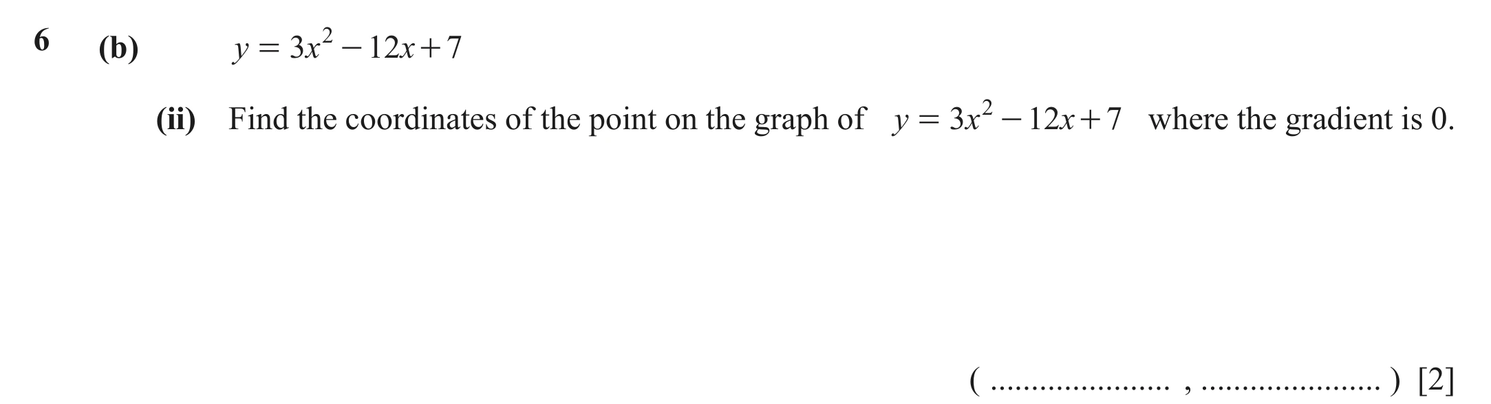 Question 6(b)(ii) - Cambridge IGCSE Maths Past Papers - Extended Calculator June 2022 - Paper 41