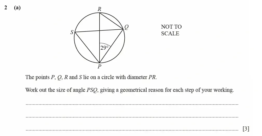Question 02(a) - Cambridge IGCSE Maths Past Papers - Extended Calculator June 2022 - Paper 42