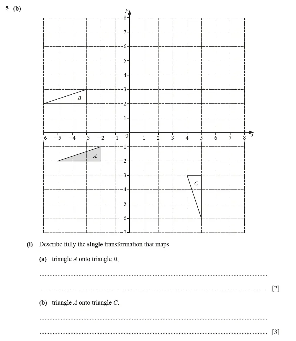 Question 05(b)(i) - Cambridge IGCSE Maths Past Papers - Extended Calculator June 2022 - Paper 42