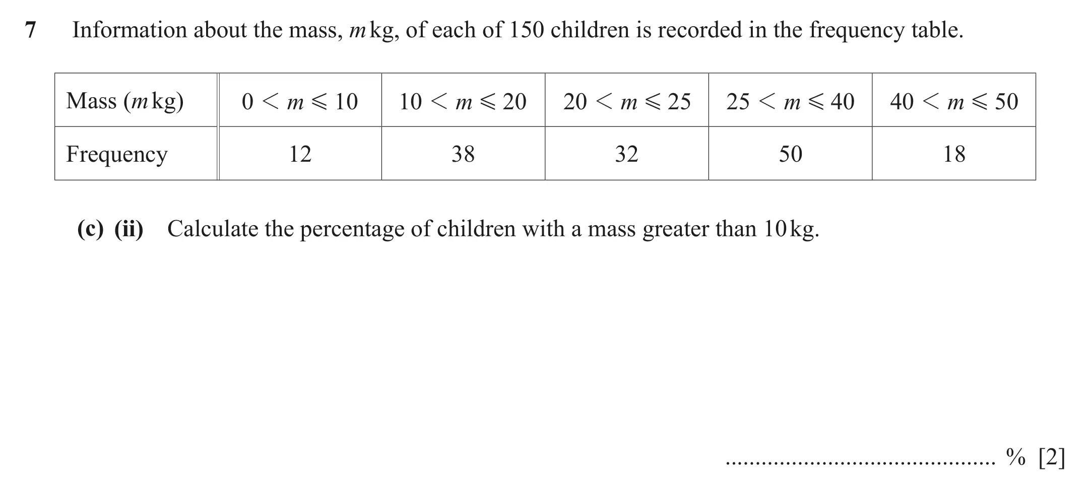 Question 7(c)(ii) - Cambridge IGCSE Maths Past Papers - Extended Calculator June 2022 - Paper 42