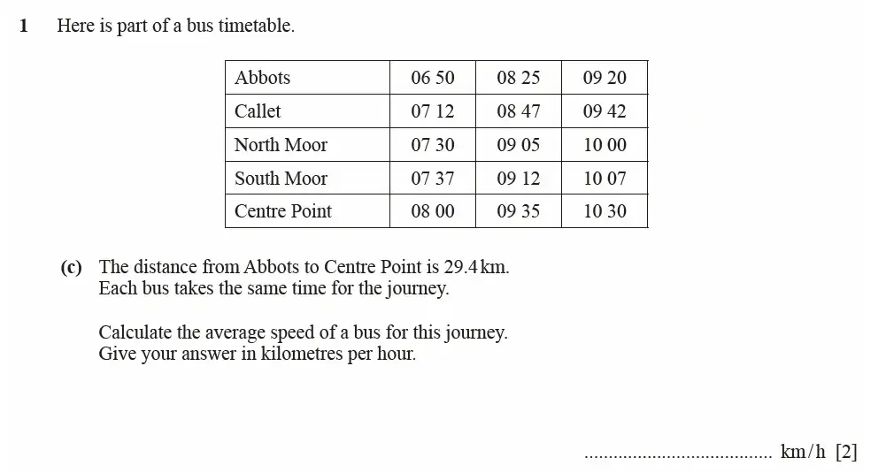 Question 01(c) - Cambridge IGCSE Maths Past Papers - Extended Calculator June 2022 - Paper 43