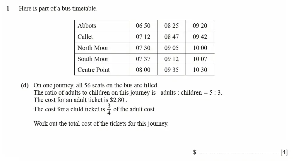 Question 01(d) - Cambridge IGCSE Maths Past Papers - Extended Calculator June 2022 - Paper 43