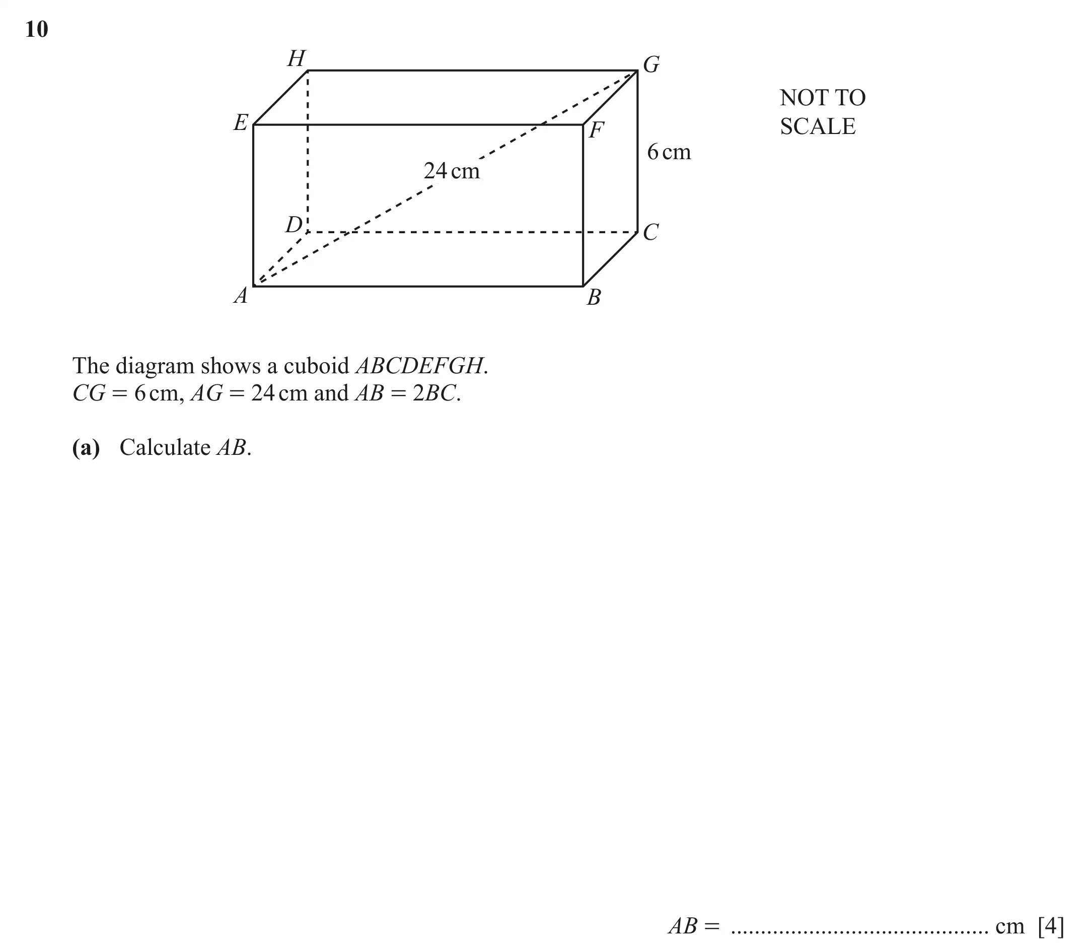 Question 10(a) - Cambridge IGCSE Maths Past Papers - Extended Calculator June 2022 - Paper 43