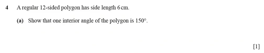 Question 04(a) - Cambridge IGCSE Maths Past Papers - Extended Calculator June 2022 - Paper 43