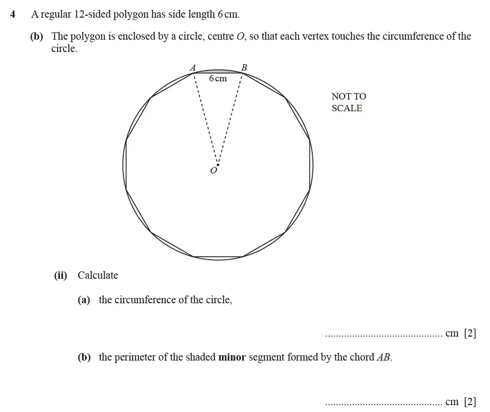 Question 04(b)(ii)(a, b) - Cambridge IGCSE Maths Past Papers - Extended Calculator June 2022 - Paper 43