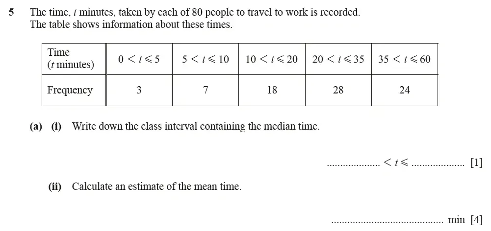 Question 05(a) - Cambridge IGCSE Maths Past Papers - Extended Calculator June 2022 - Paper 43