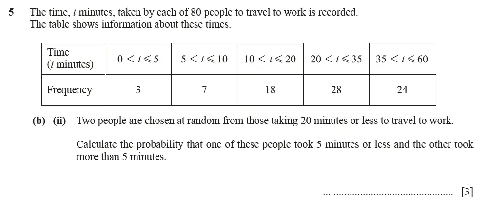 Question 05(b)(ii) - Cambridge IGCSE Maths Past Papers - Extended Calculator June 2022 - Paper 43