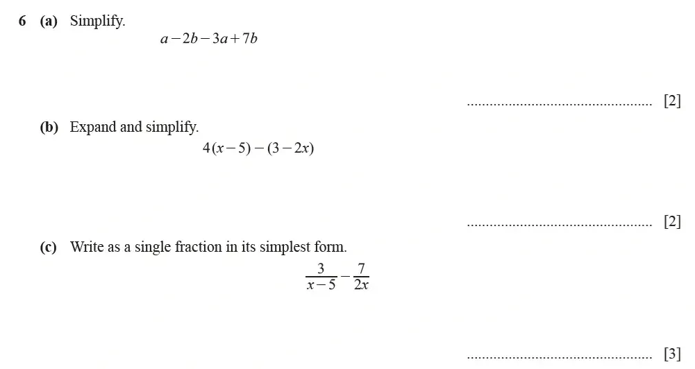 Question 06(a, b, c) - Cambridge IGCSE Maths Past Papers - Extended Calculator June 2022 - Paper 43