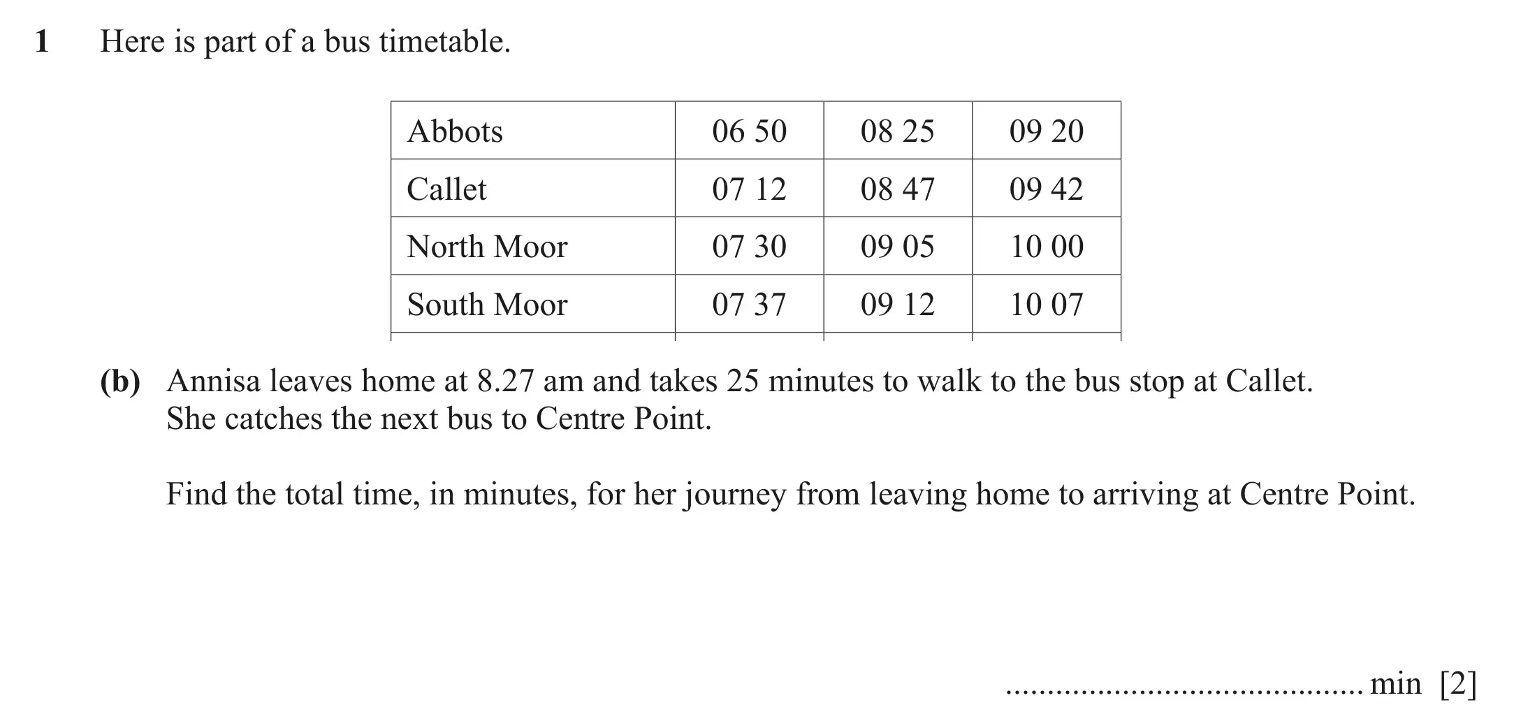 Question 1(b) - Cambridge IGCSE Maths Past Papers - Extended Calculator June 2022 - Paper 43