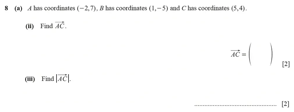 Question 08(a)(ii, iii) - Cambridge IGCSE Maths Past Papers - Extended Calculator June 2022 - Paper 43