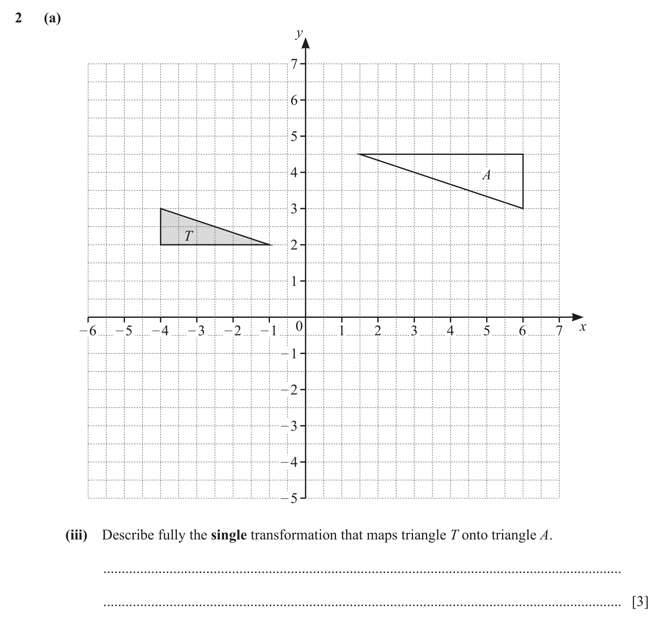 Question 2(a)(iii) - Cambridge IGCSE Maths Past Papers - Extended Calculator June 2022 - Paper 43