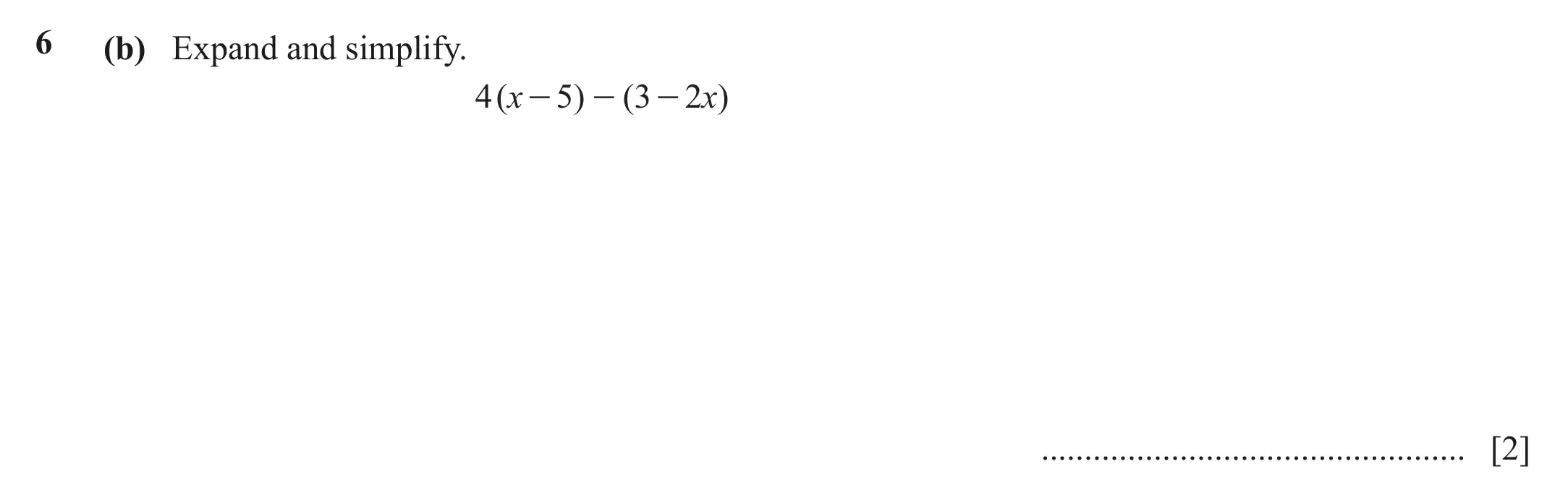 Question 6(b) - Cambridge IGCSE Maths Past Papers - Extended Calculator June 2022 - Paper 43