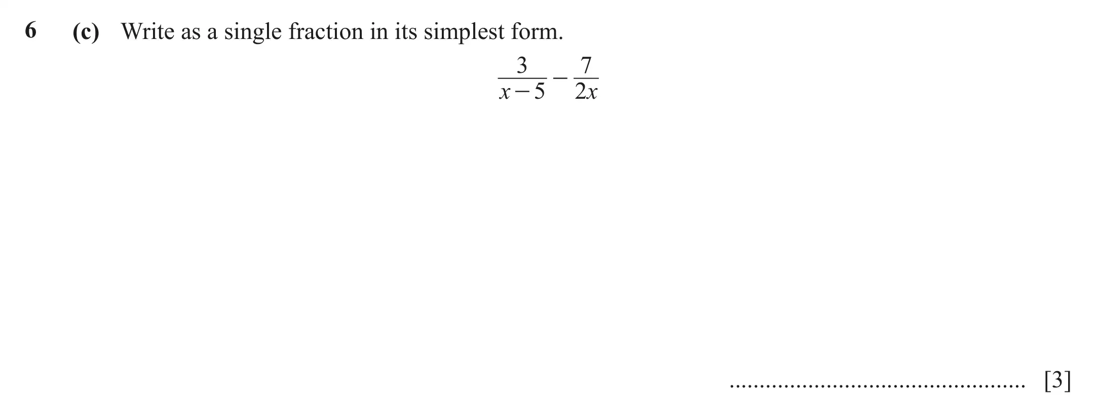 Question 6(c) - Cambridge IGCSE Maths Past Papers - Extended Calculator June 2022 - Paper 43