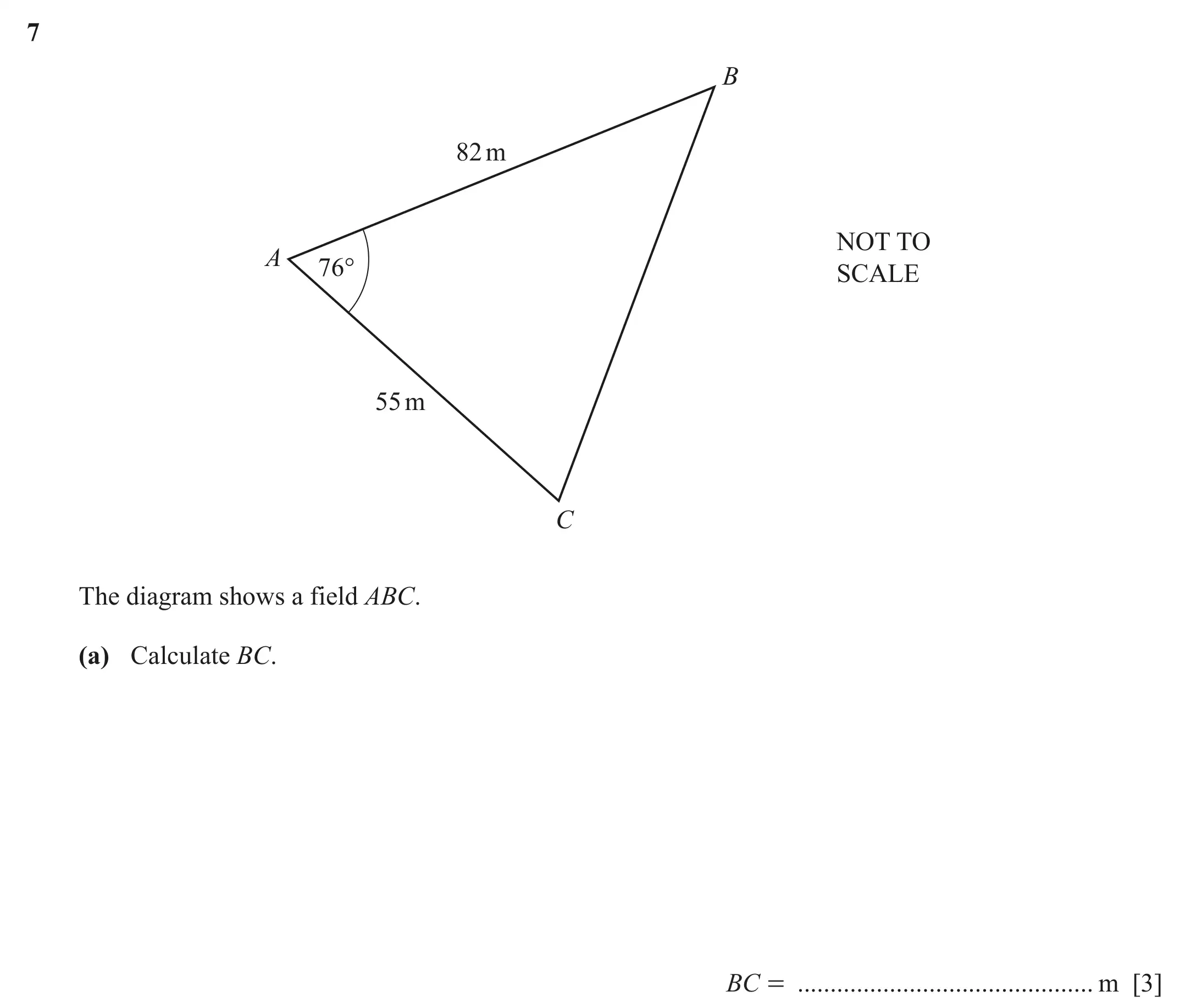 Question 7(a) - Cambridge IGCSE Maths Past Papers - Extended Calculator June 2022 - Paper 43