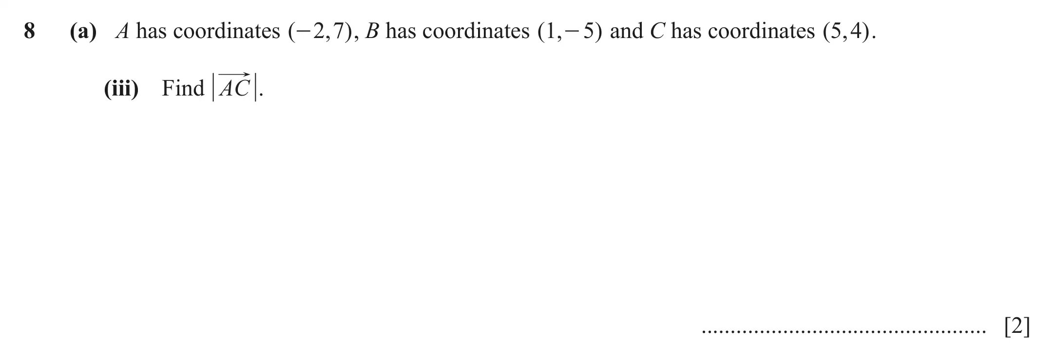 Question 8(a)(iii) - Cambridge IGCSE Maths Past Papers - Extended Calculator June 2022 - Paper 43