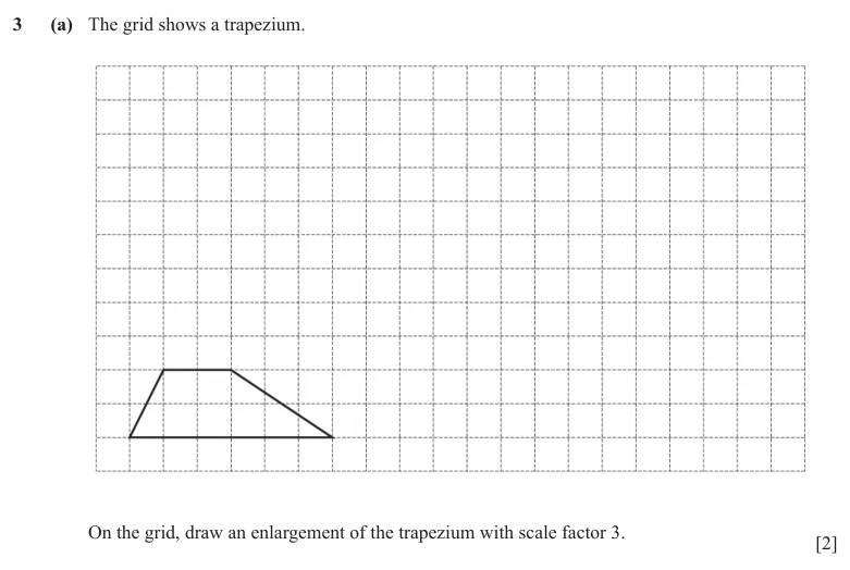 Question 3(a) - Cambridge IGCSE Maths Past Papers - Core Calculator - Paper 3 - TZ3 June 2024