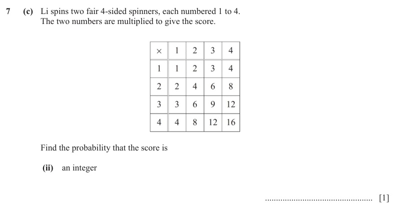 Question 7(c)(ii) - Cambridge IGCSE Maths Past Papers - Core Calculator - Paper 3 - TZ3 June 2024