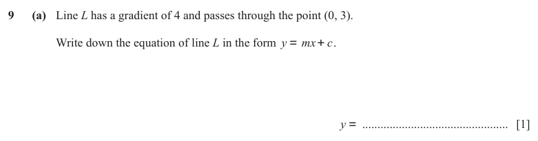 Question 9(a) - Cambridge IGCSE Maths Past Papers - Core Calculator - Paper 3 - TZ3 June 2024