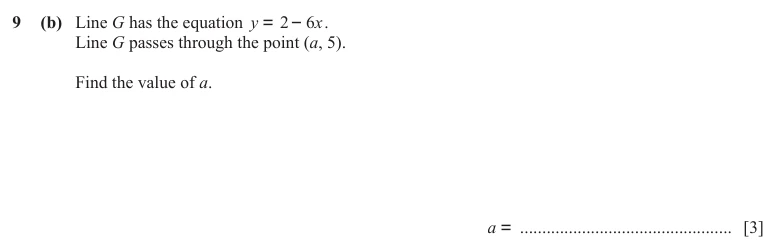 Question 9(b) - Cambridge IGCSE Maths Past Papers - Core Calculator - Paper 3 - TZ3 June 2024