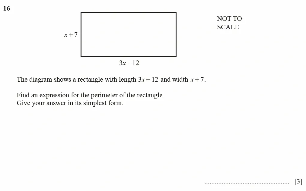 Question 16 - Cambridge IGCSE Maths Past Papers - Core Calculator - Paper 1 - TZ1 June 2024