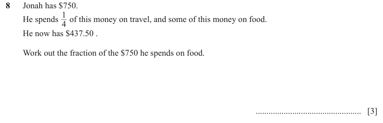 Question 8 - Cambridge IGCSE Maths Past Papers - Core Calculator - Paper 1 - TZ2 June 2024