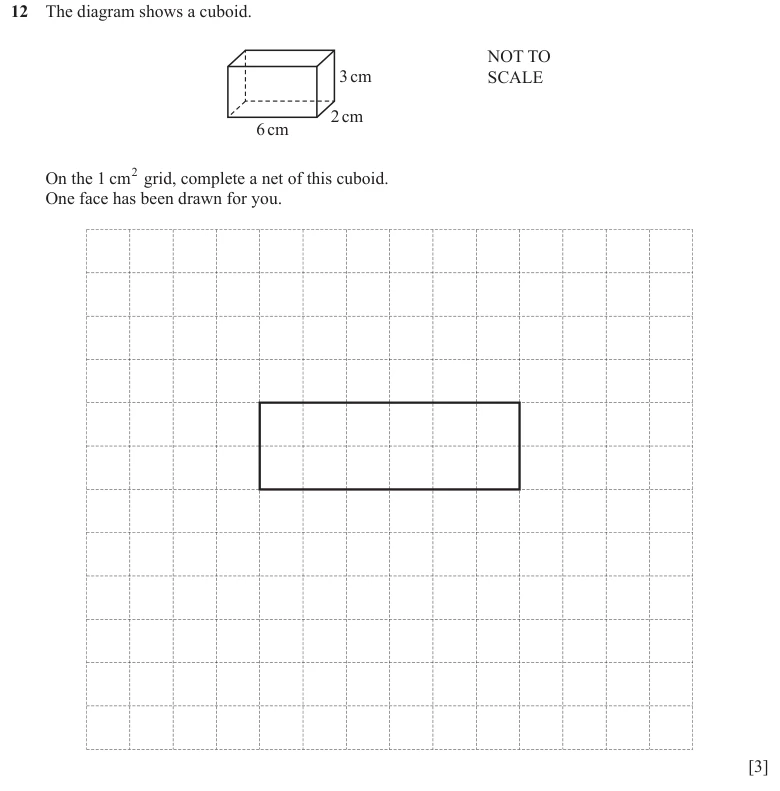 Question 12 - Cambridge IGCSE Maths Past Papers - Core Calculator - Paper 1 - TZ3 June 2024