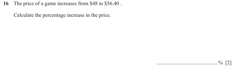 Question 16 - Cambridge IGCSE Maths Past Papers - Core Calculator - Paper 1 - TZ3 June 2024