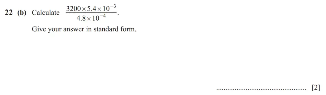 Question 22(b) - Cambridge IGCSE Maths Past Papers - Core Calculator - Paper 1 - TZ3 June 2024