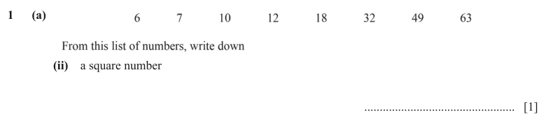 Question 1(a)(ii) - Cambridge IGCSE Maths Past Papers - Core Calculator - Paper 3 - TZ2 June 2024